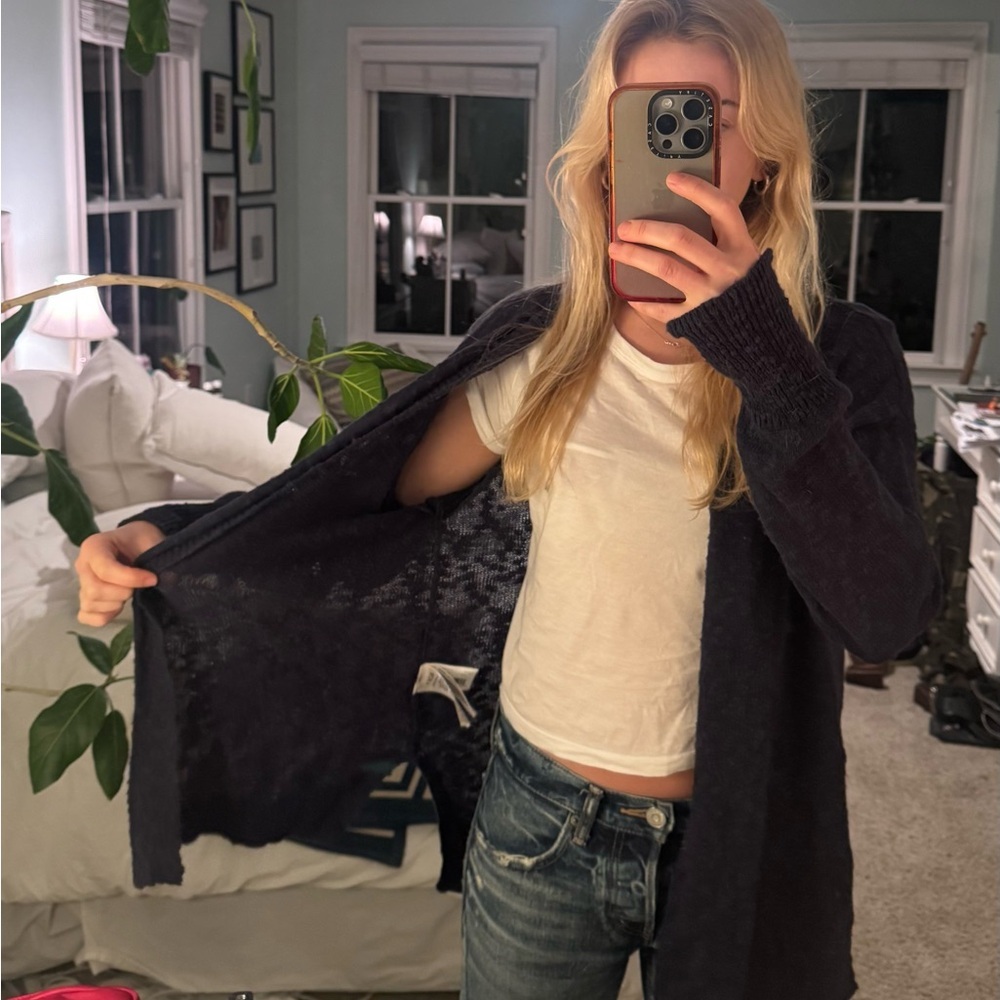Roxy Navy Blue Cardigan - Picture 2 of 3